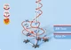 SKY TRAILS Bahn mit Kurvenelementen, befestigt an einer Tischkante