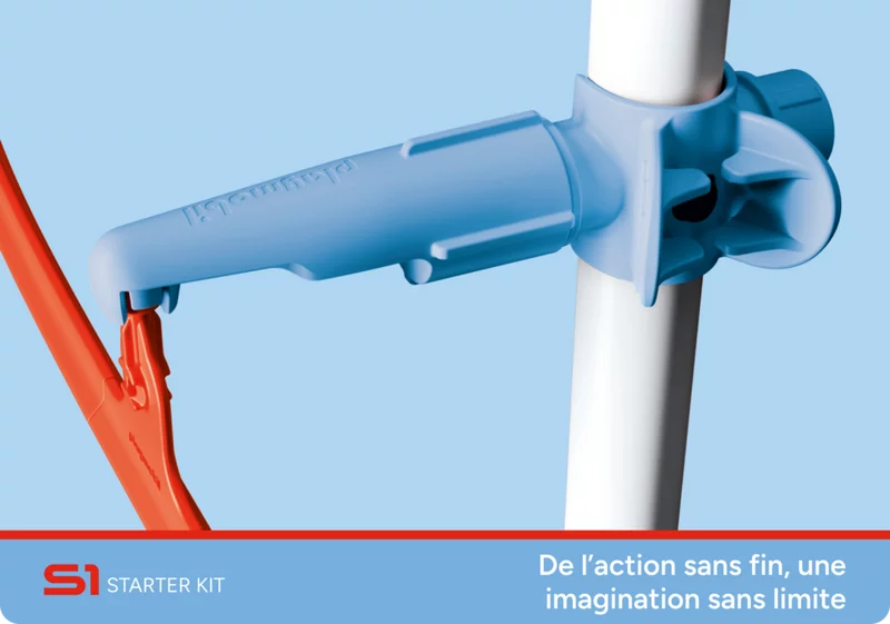 Emballage du SKY TRAILS Starter Kit avec tour et 231 pièces - set de construction créatif pour enfants dès 7 ans.