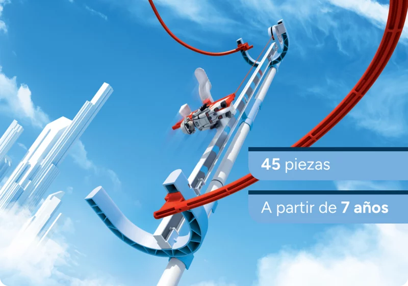 Verpackung des Construction Packs. SKY TRAILS E1 Construction Pack mit 38 Teilen ? Erweiterungsset für wilde und abwechslungsreiche Streckenführungen ab 7 Jahren