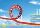 SKY TRAILS red loop with arrow markings - exciting looping action construction toy set with space theme, perfect building fun for kids ages 7 and up.