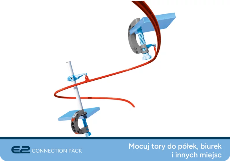 Elementy mocujce Sky Trails na biaym tle - elastyczne rozwizanie dla kreatywnych tras od 7 lat