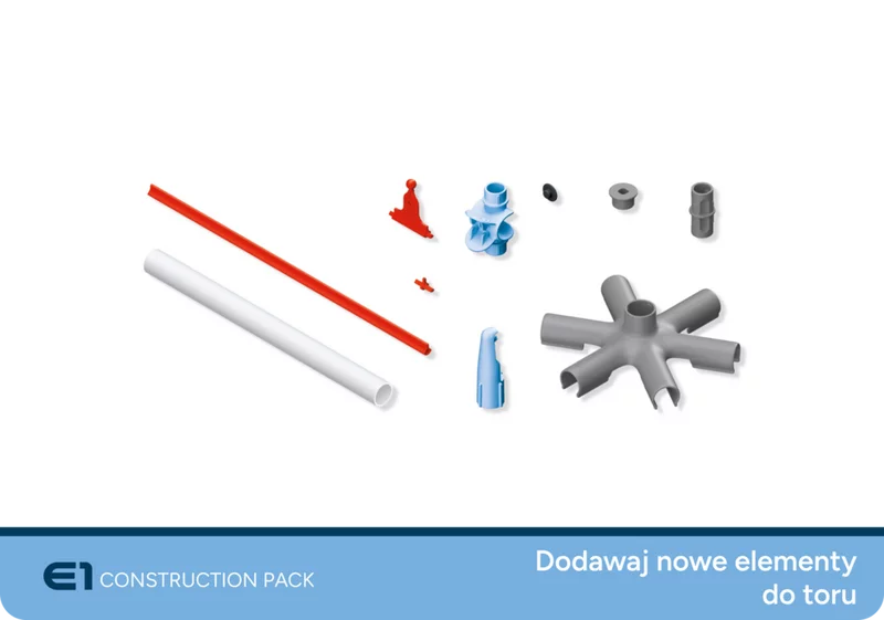 Czci Construction Pack E1 - prty, moduy i czniki Sky Trails, idealne do tworzenia wasnych torów w pokoju dziecicym