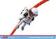 Figur Sky Rider fährt auf der Strecke. SKY TRAILS Sky Rider Figur in Aktion auf gebogener Schiene ? ideales Erweiterungsset für Strecken mit Weltraumcharakter ab 7 Jahren