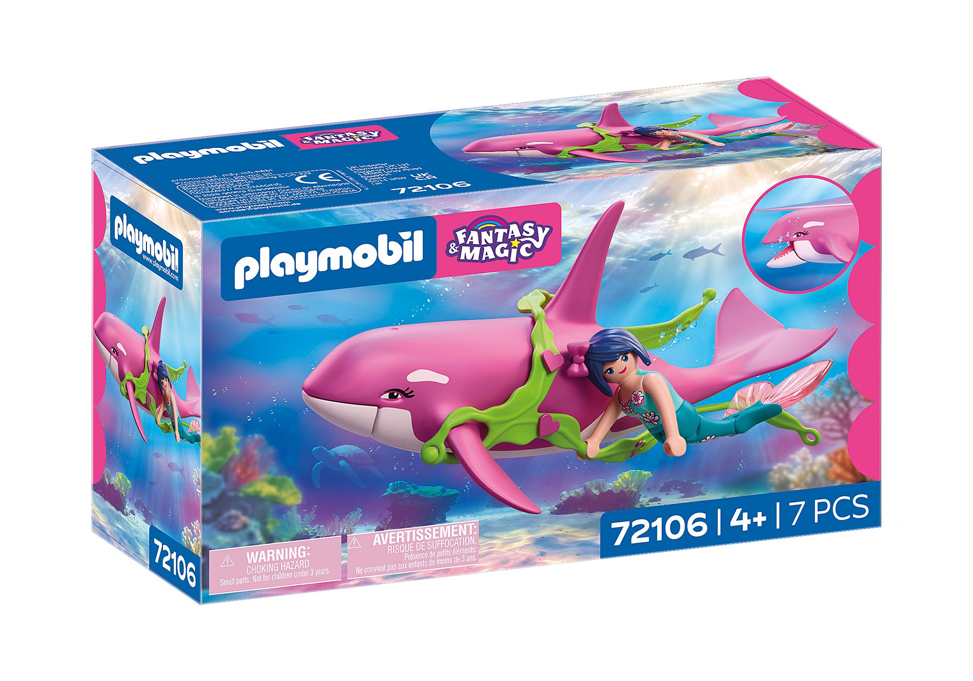 Orca with Mermaid - 72106 | PLAYMOBIL® Orca with Mermaid - 72106 | PLAYMOBIL®