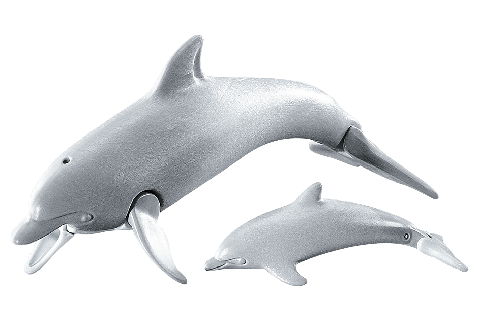 7363 Dolphin with baby detail image 1