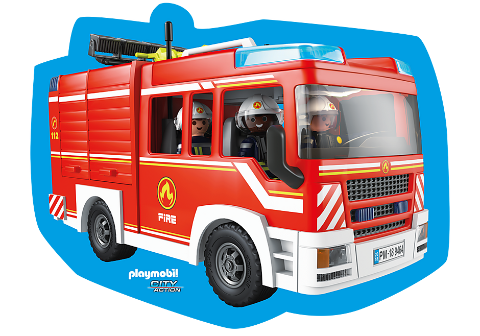 80215 Playmobil Kissen Feuerwehr detail image 1