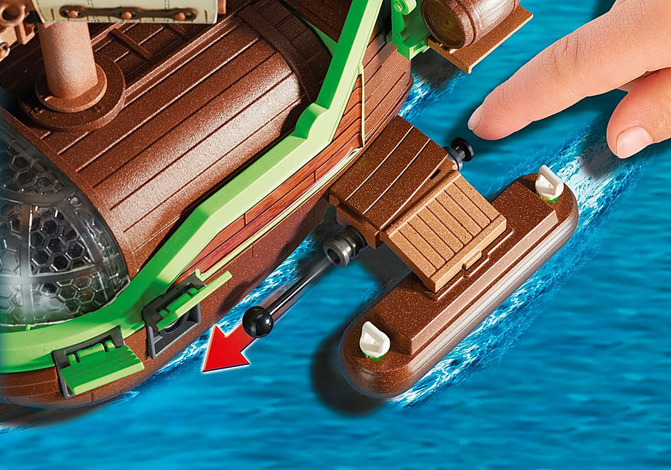 9000 Barco Pirata Camaleón con Ruby detail image 6