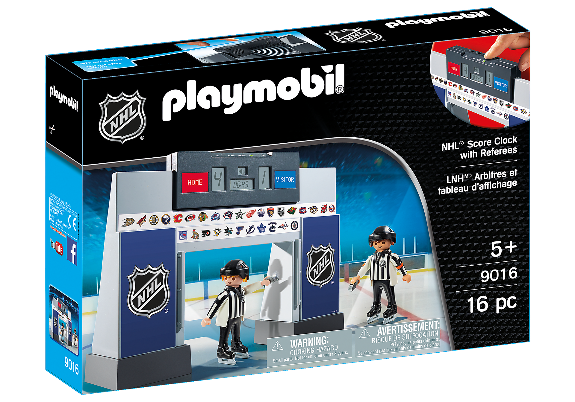 9016 NHL® Score Clock  with 2 Referees zoom image2