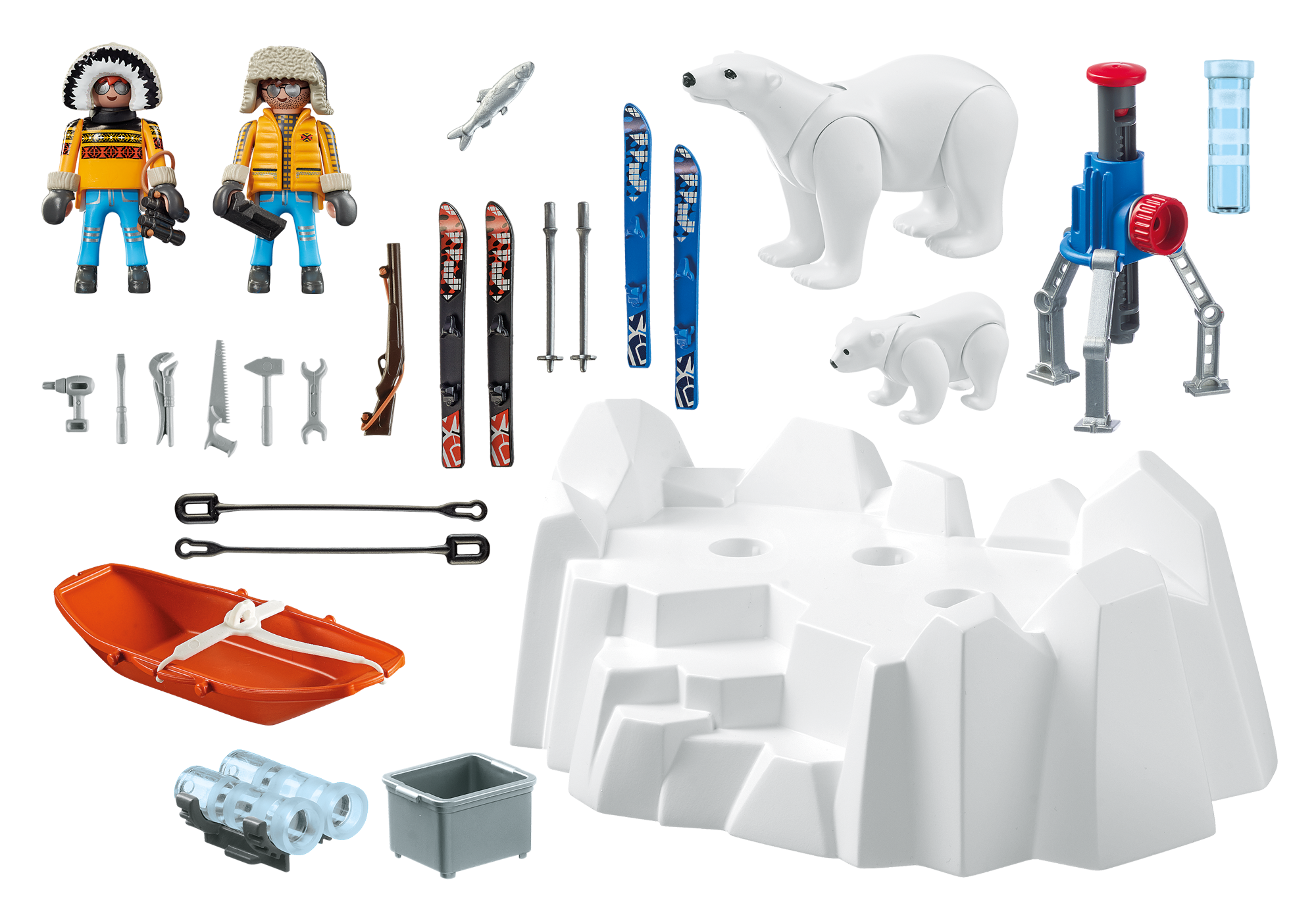 playmobil polar bear family