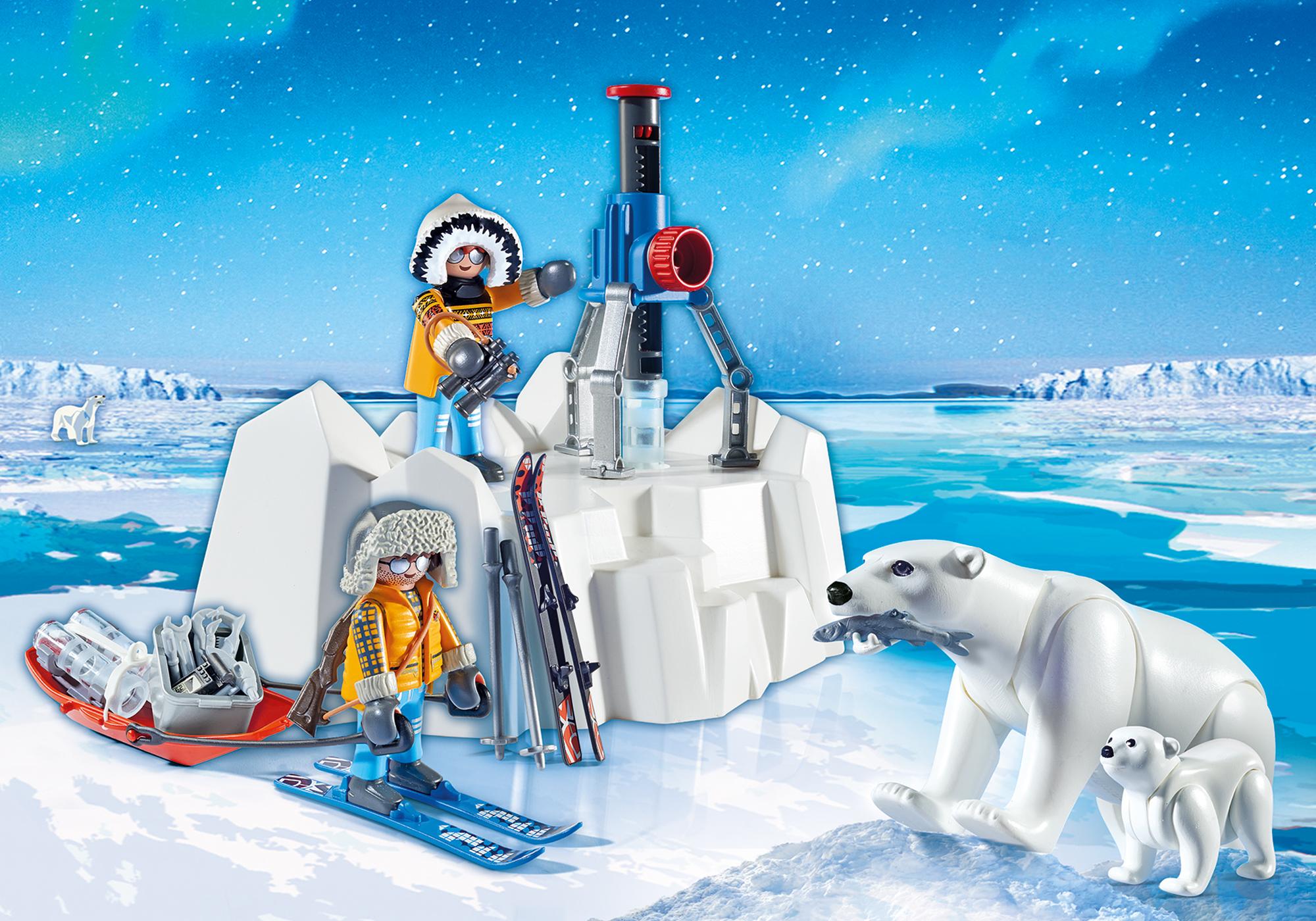 9056 Explorateurs avec ours polaires