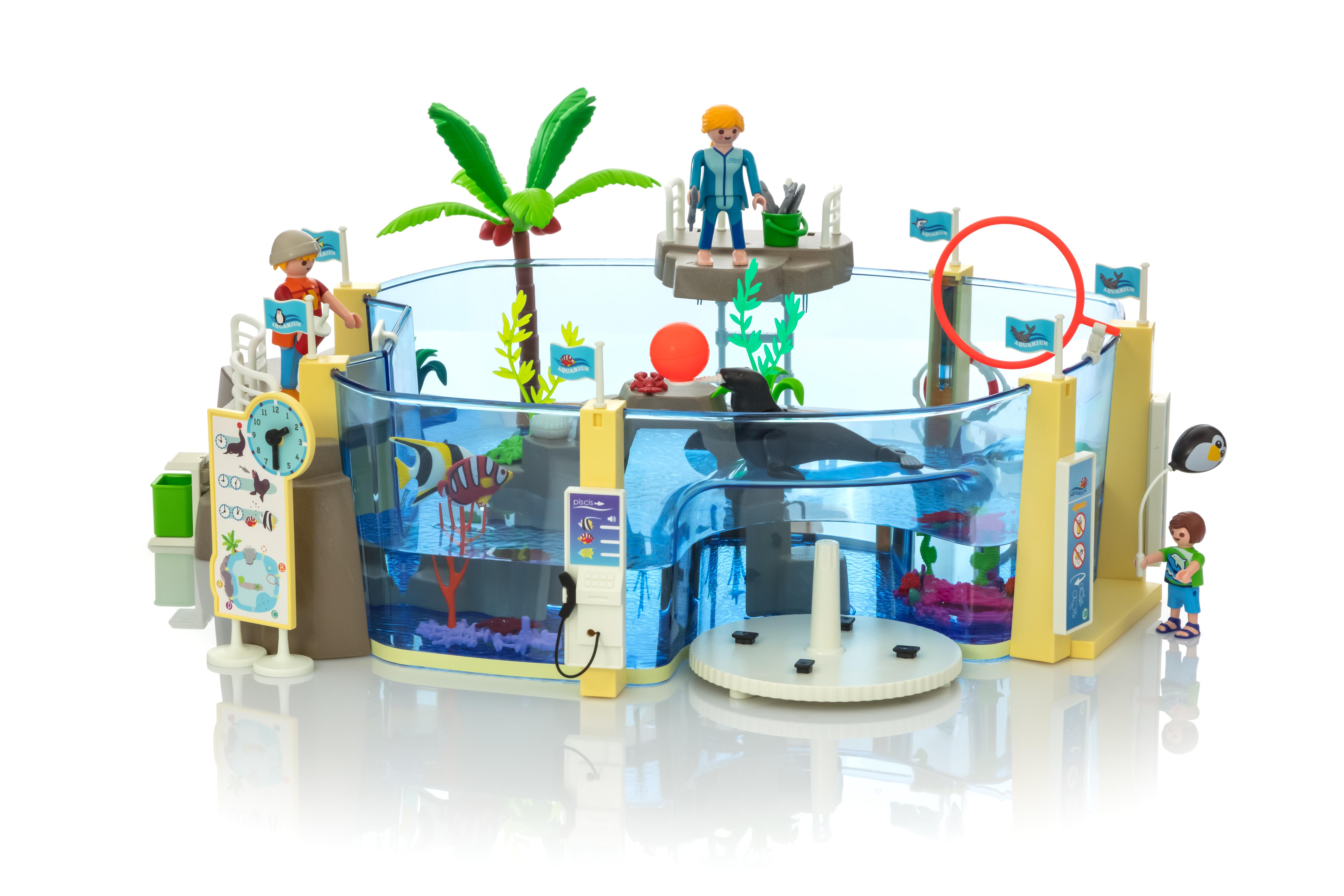 playmobil aquarium building set