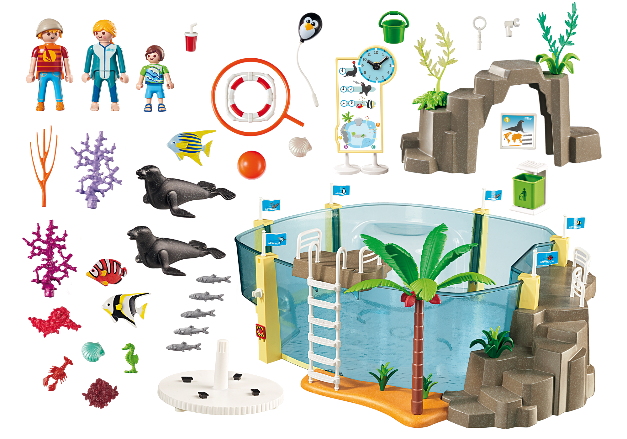 playmobil acuario marino