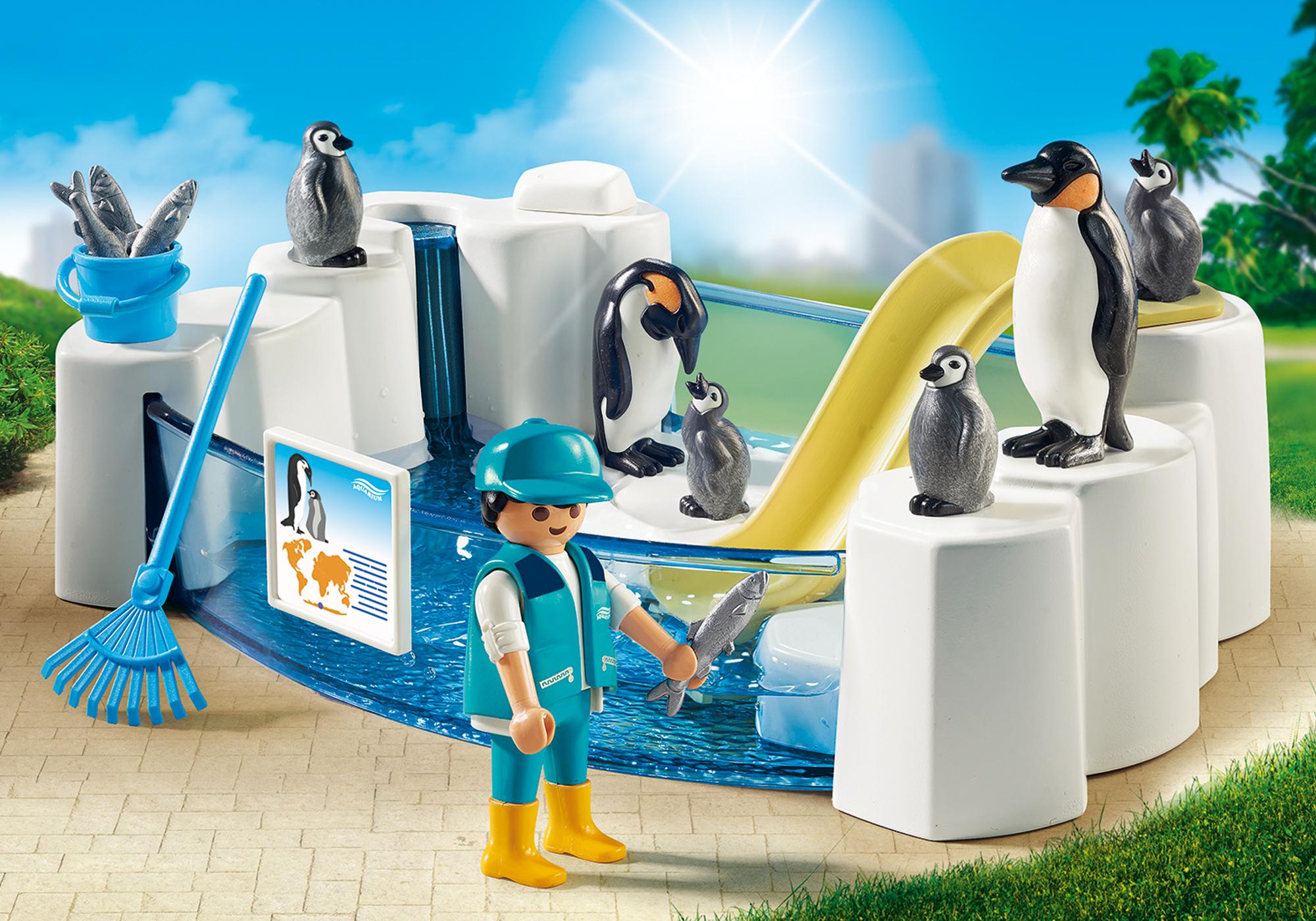 acuario pinguinos playmobil