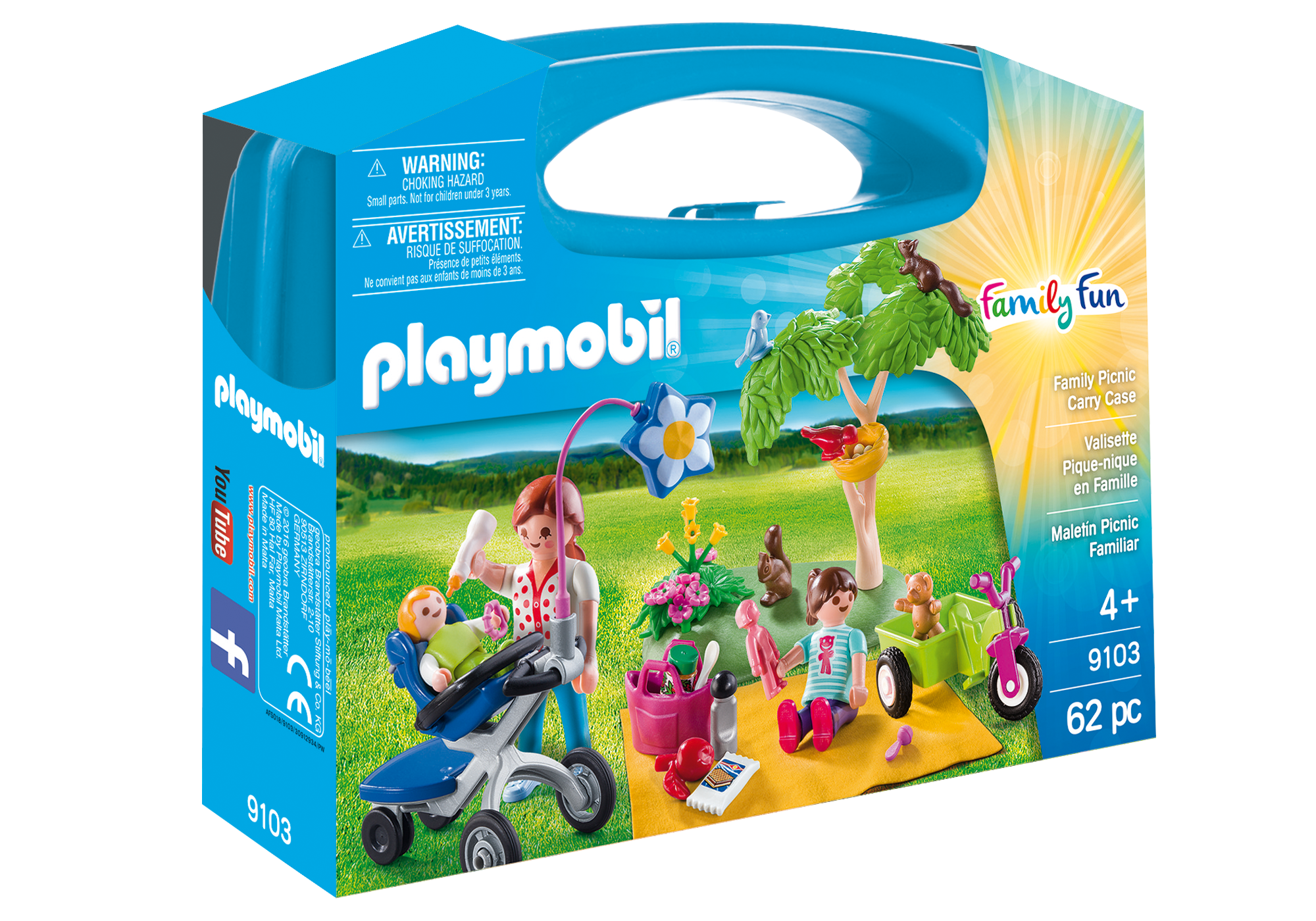 playmobil 9103 family fun family picnic large carry case