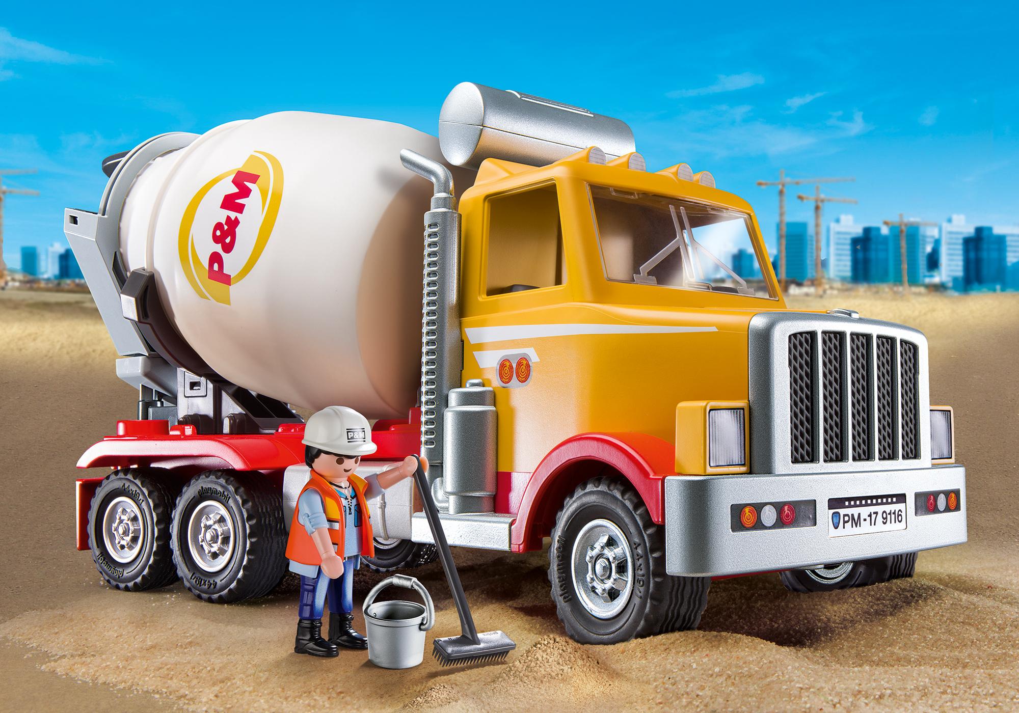 playmobil cement mixer