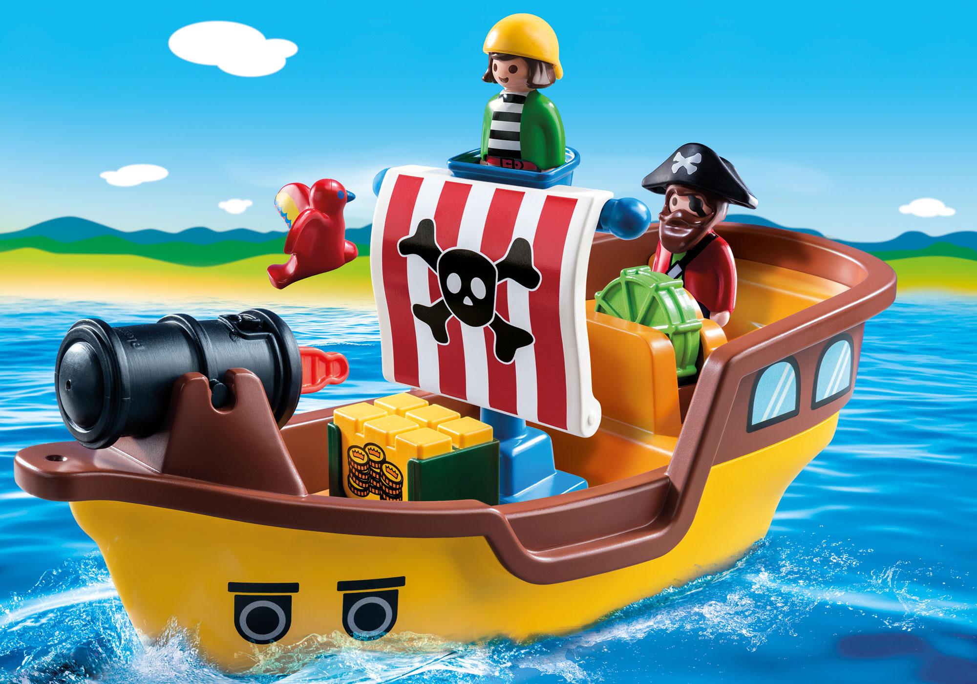 playmobil floating take along ship