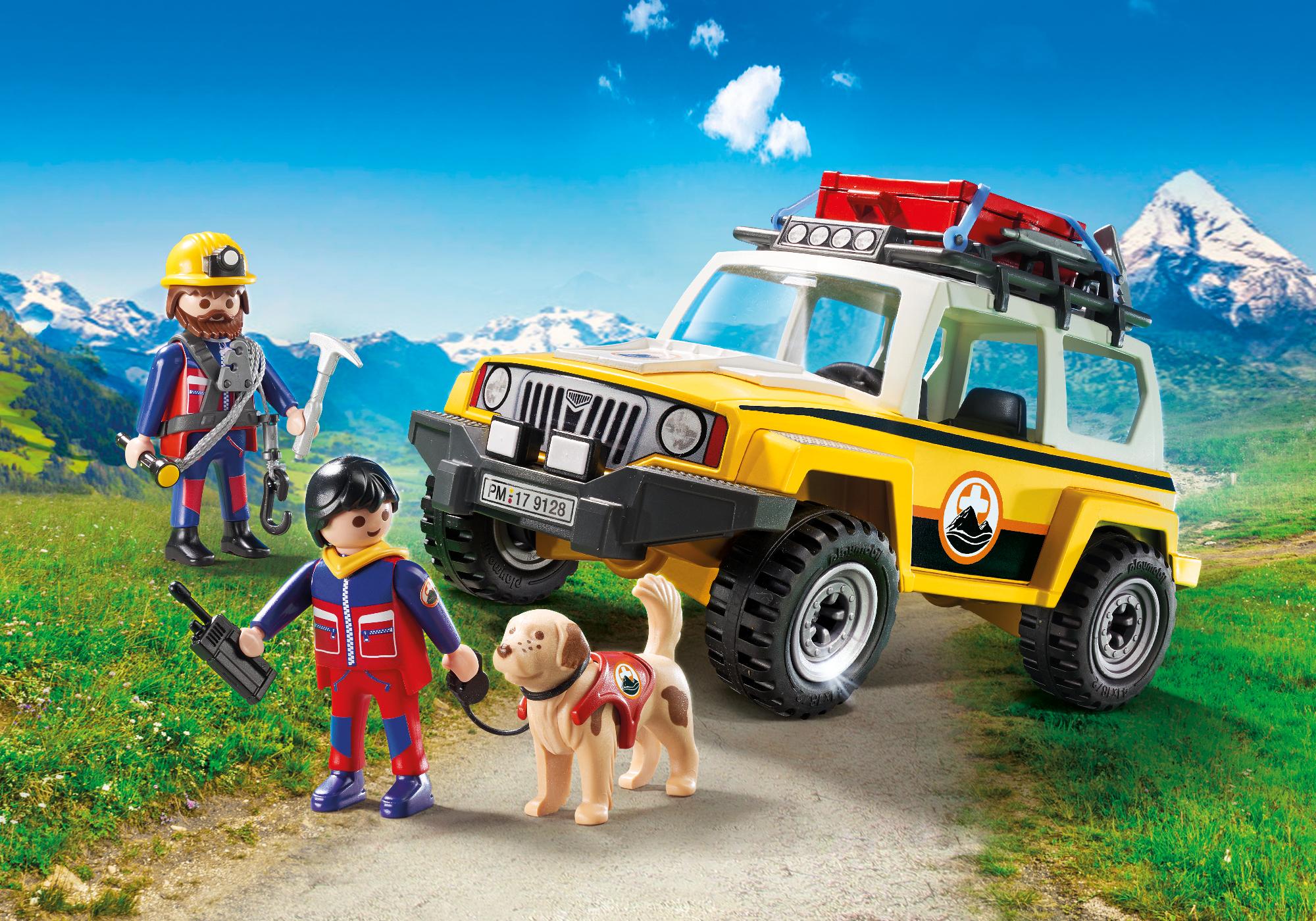 playmobil mountain rescue truck