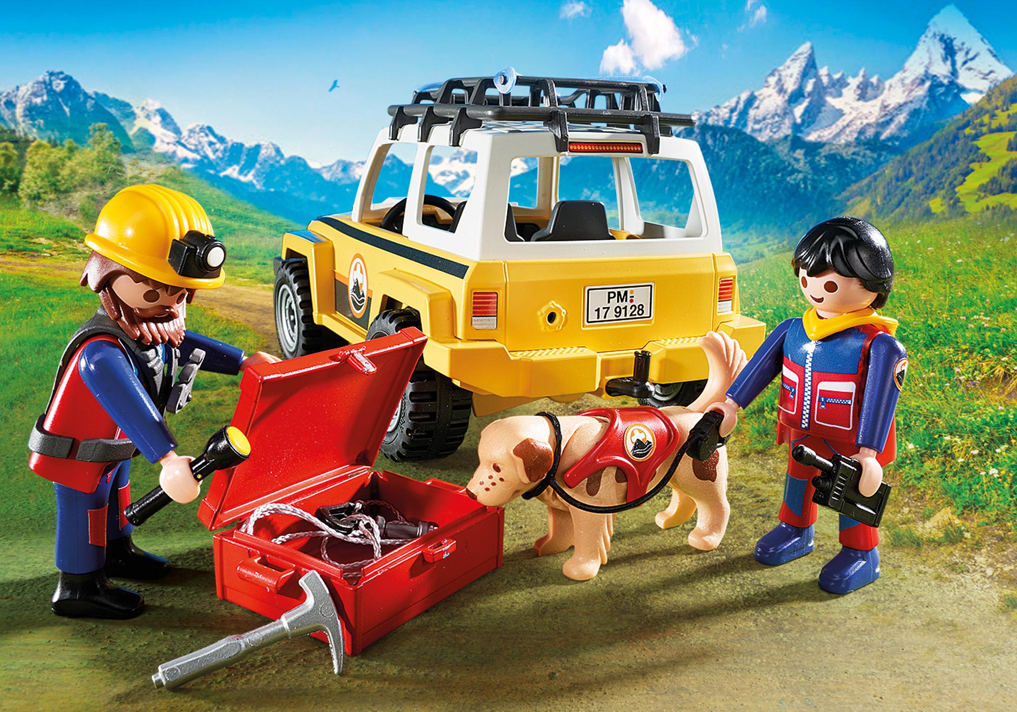 playmobil mountain rescue truck