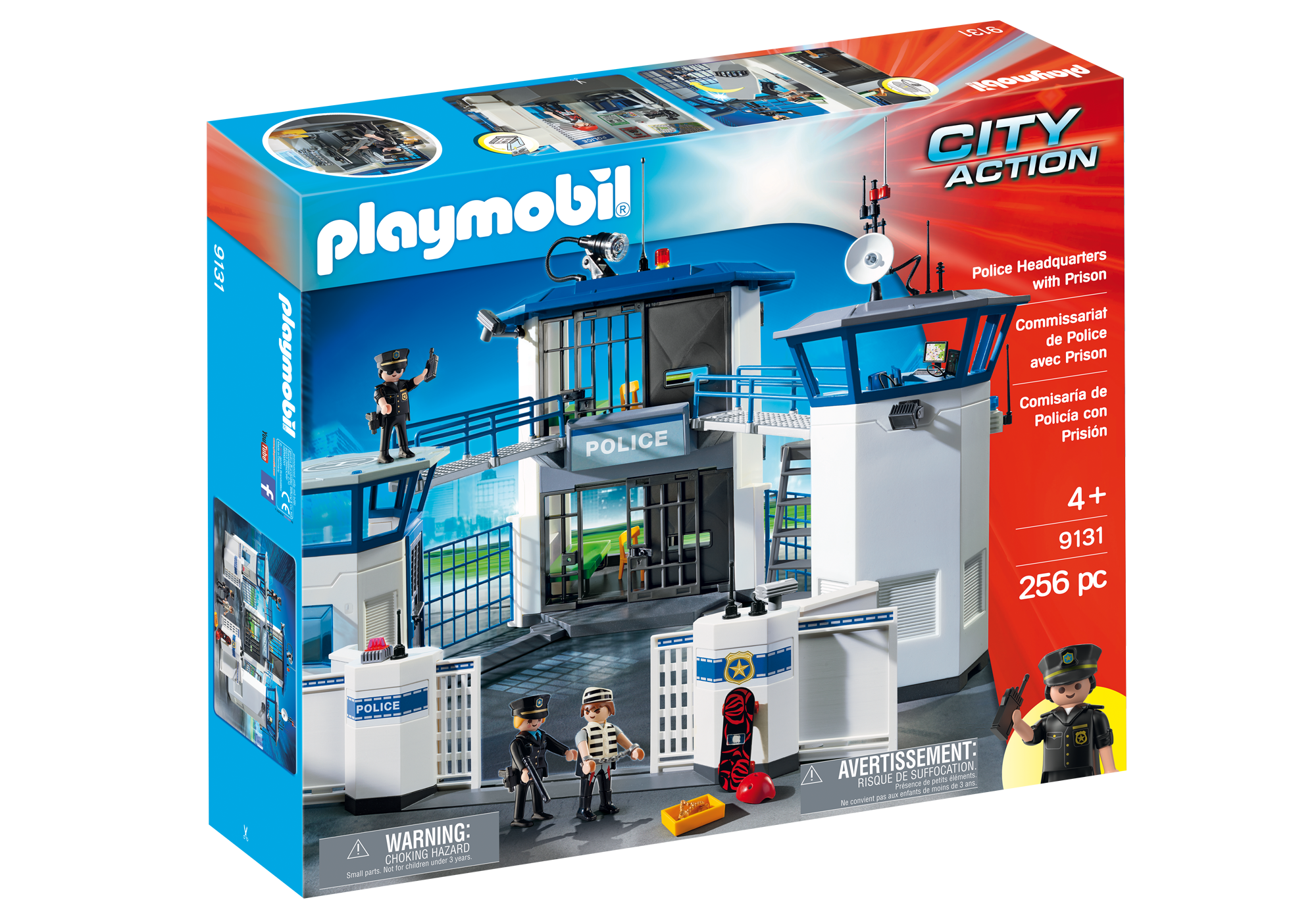 commissariat de police avec prison playmobil