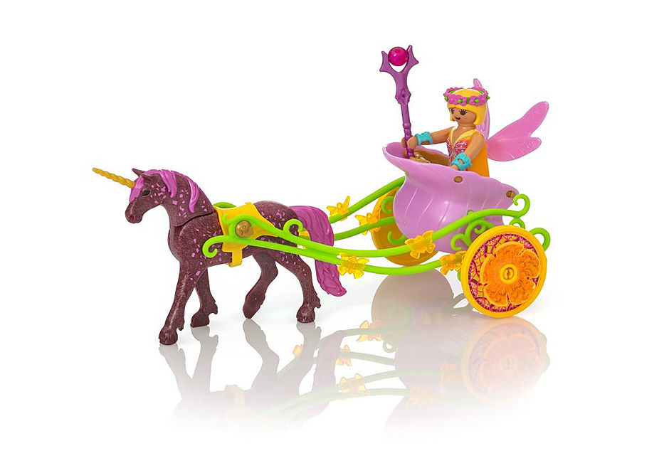 geni kuffert Udvej Unicorn-Drawn Fairy Carriage - 9136 | PLAYMOBIL®