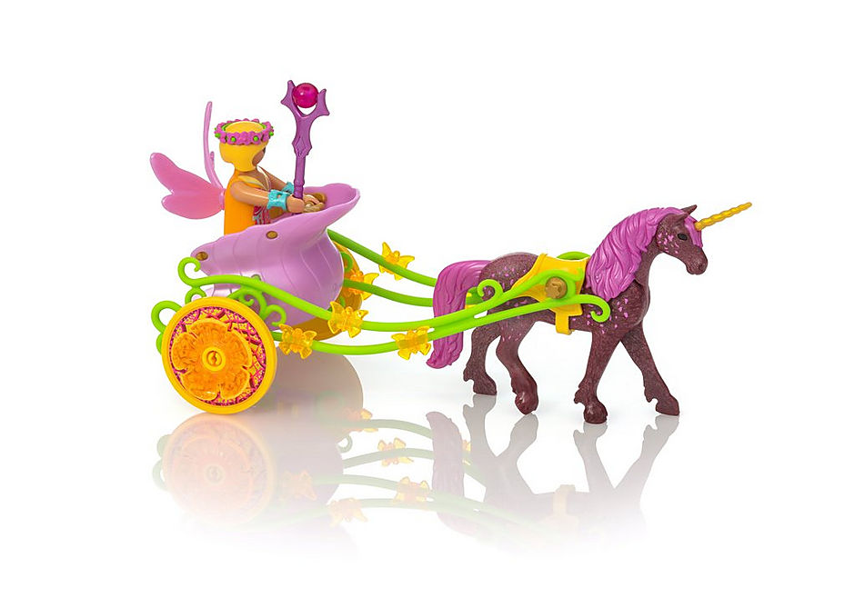 geni kuffert Udvej Unicorn-Drawn Fairy Carriage - 9136 | PLAYMOBIL®