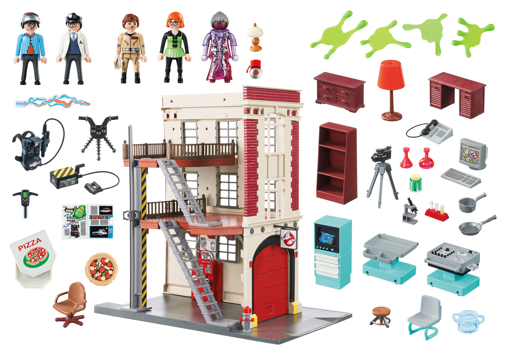 playmobil ghostbusters fire headquarters