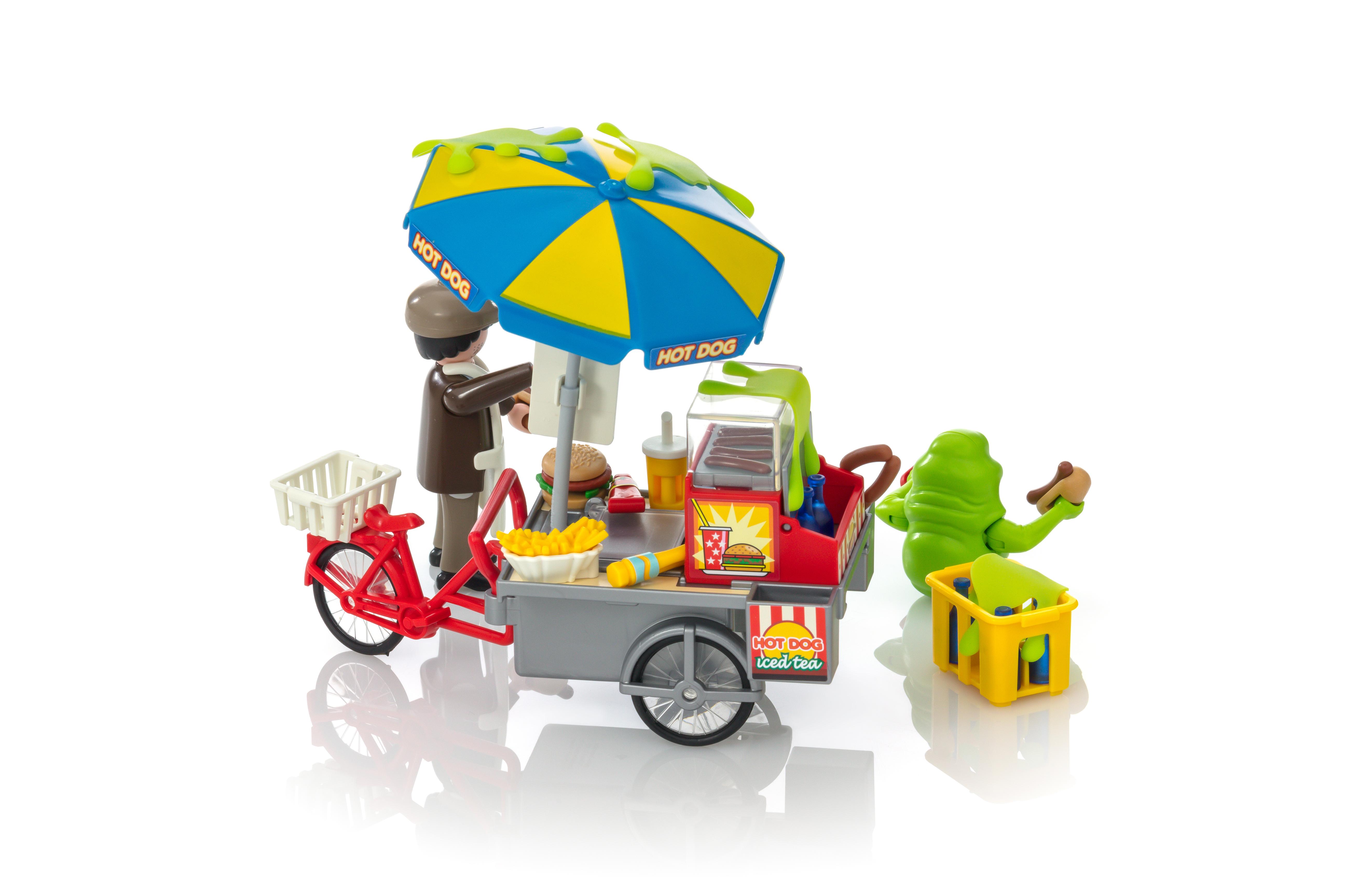 playmobil ghostbusters hot dog stand