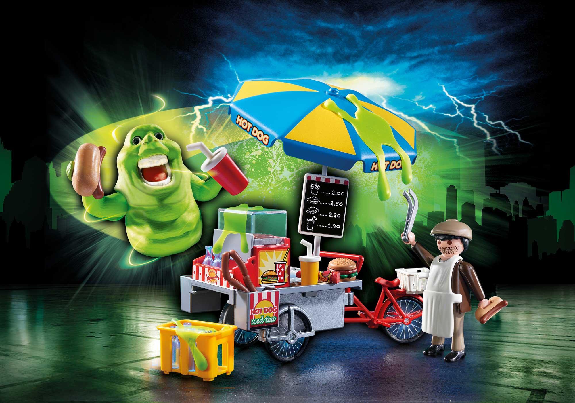 playmobil ghostbusters hot dog stand