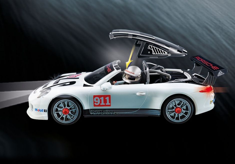 Playmobil Profil-Reifen mit Radkappe für 9225 Porsche 911 GT3 Cup 