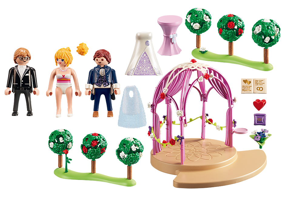 Hochzeitspavillon Mit Brautpaar 9229 Playmobil Deutschland