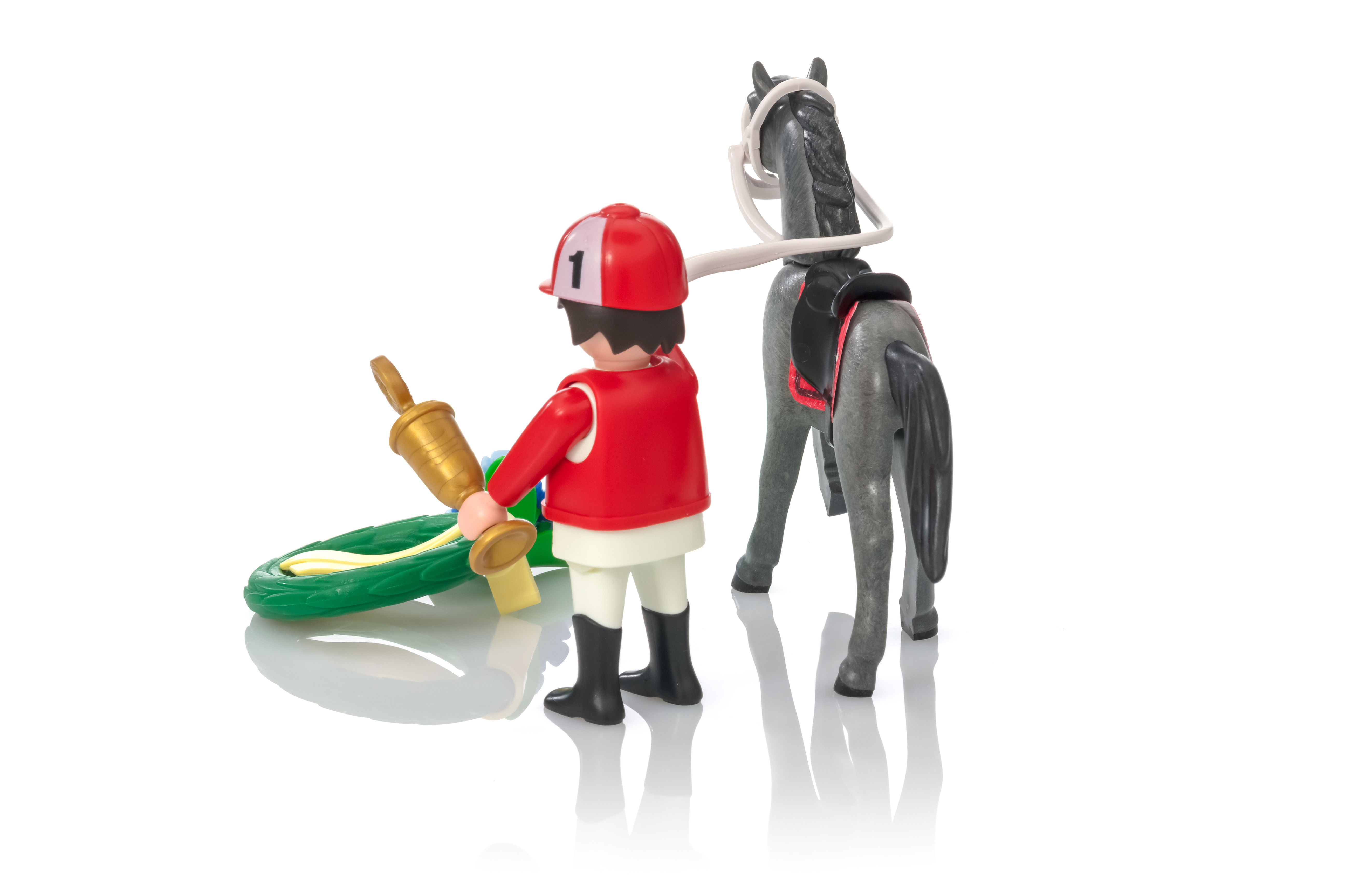 Playmobil - 9261 - Jockey avec Cheval de Course