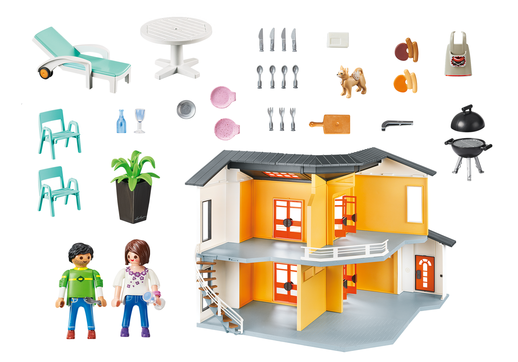 maison moderne playmobil accessoire