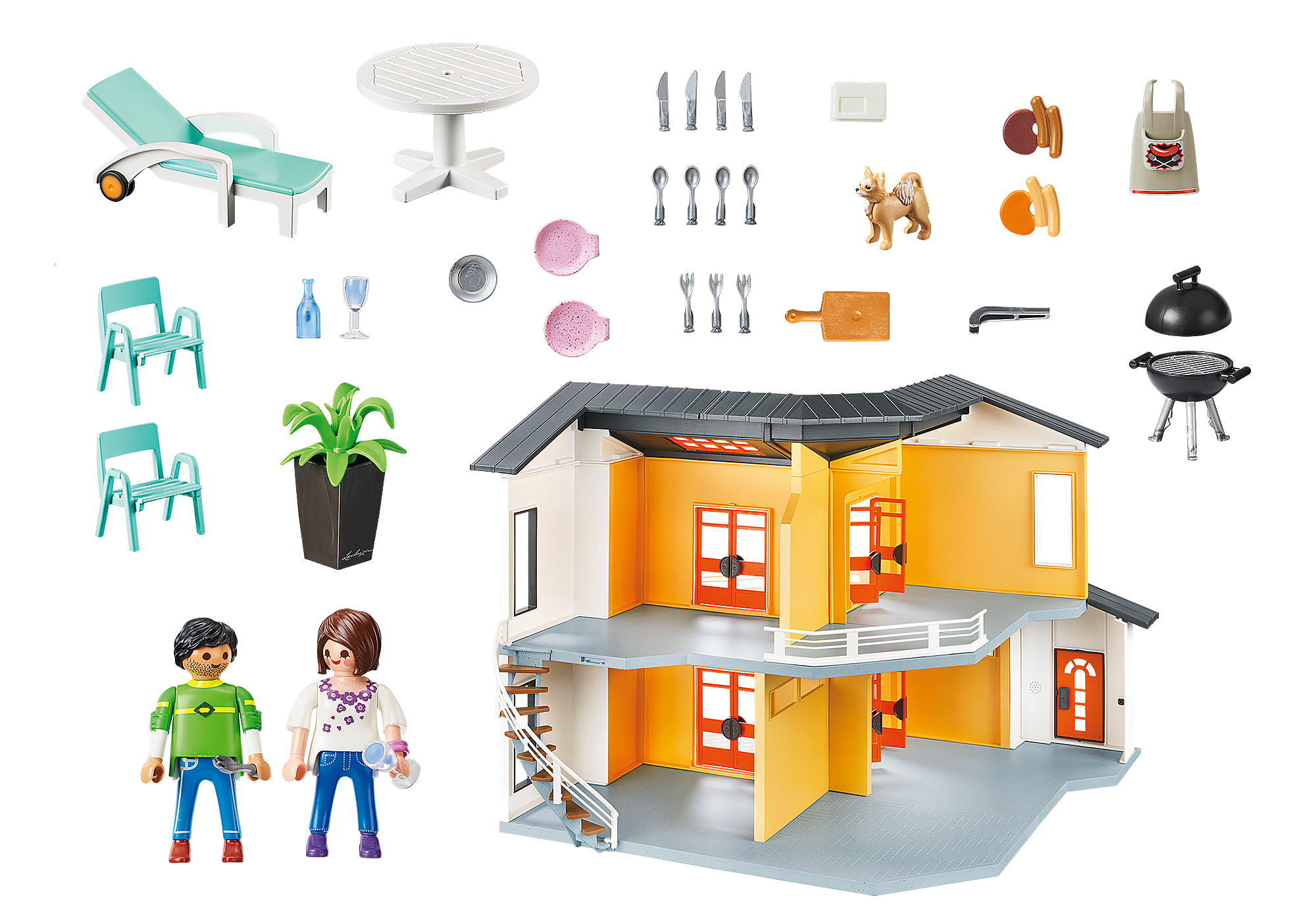 Salle de bain Playmobil City Life pour maison moderne - Avec douche et  lumière modernes 