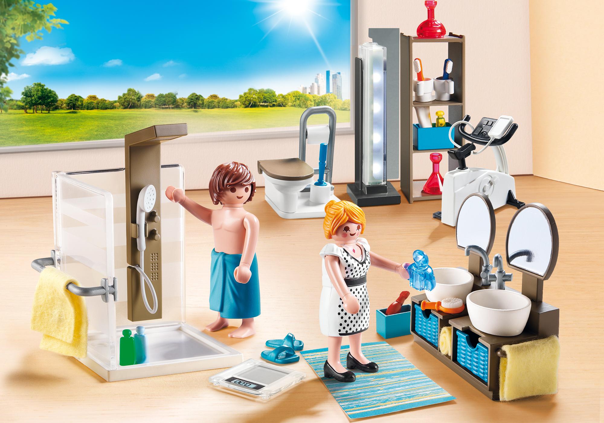 playmobil city life salle de bain