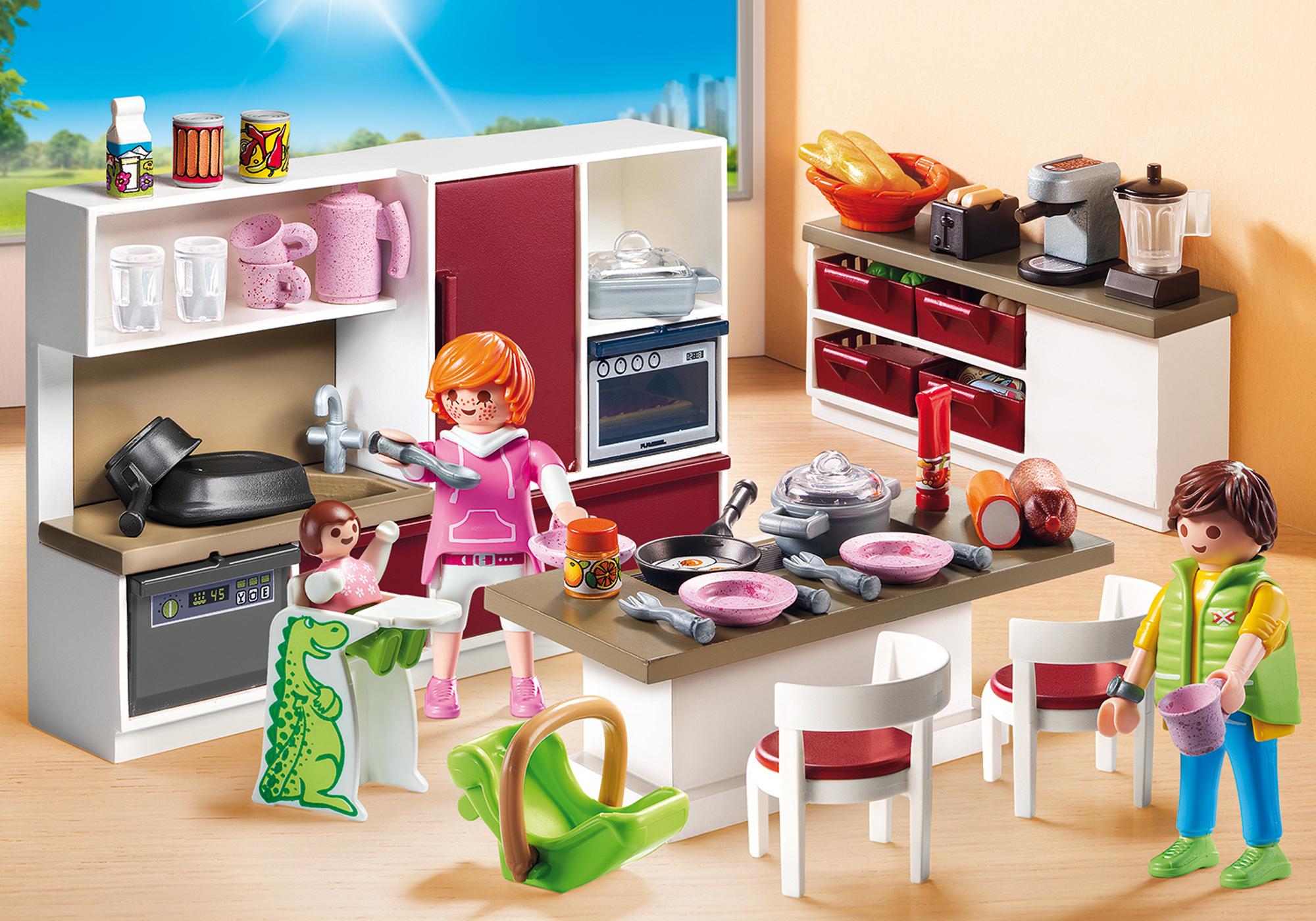 cocina casa moderna playmobil