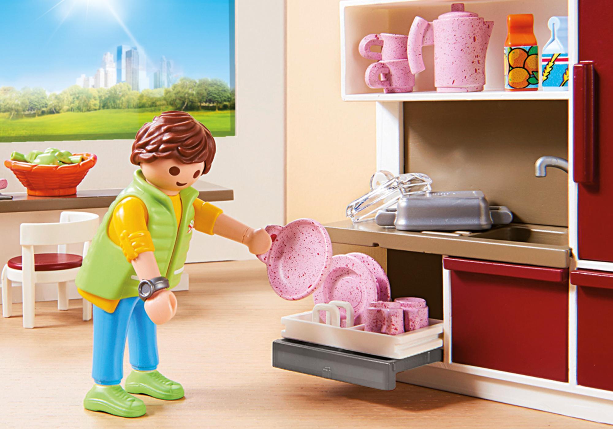 playmobil city life cocina