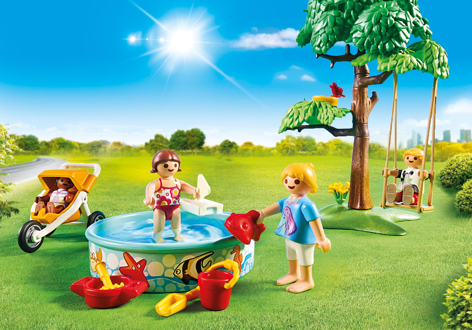 playmobil fiesta en el jardin