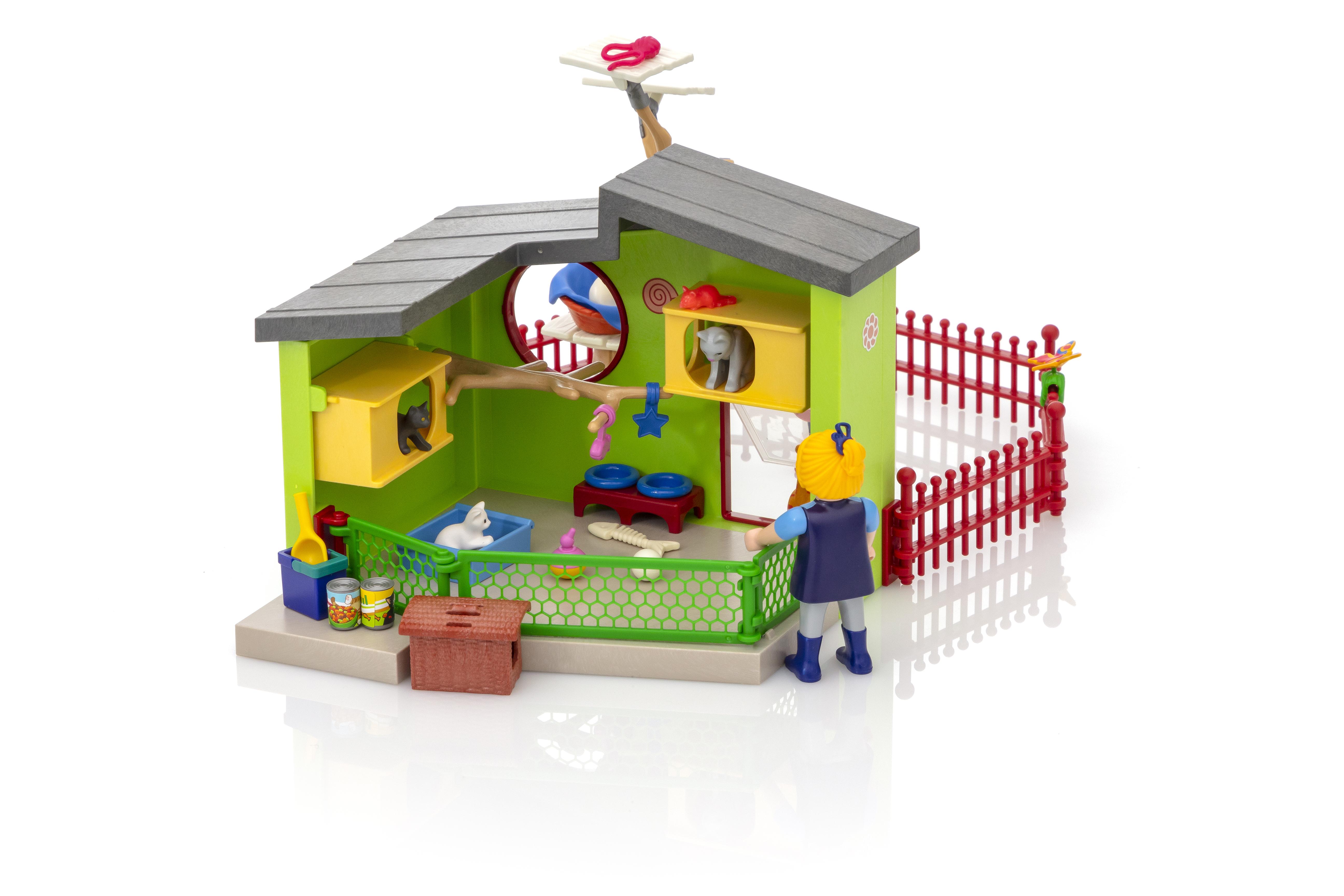 playmobil cat hotel