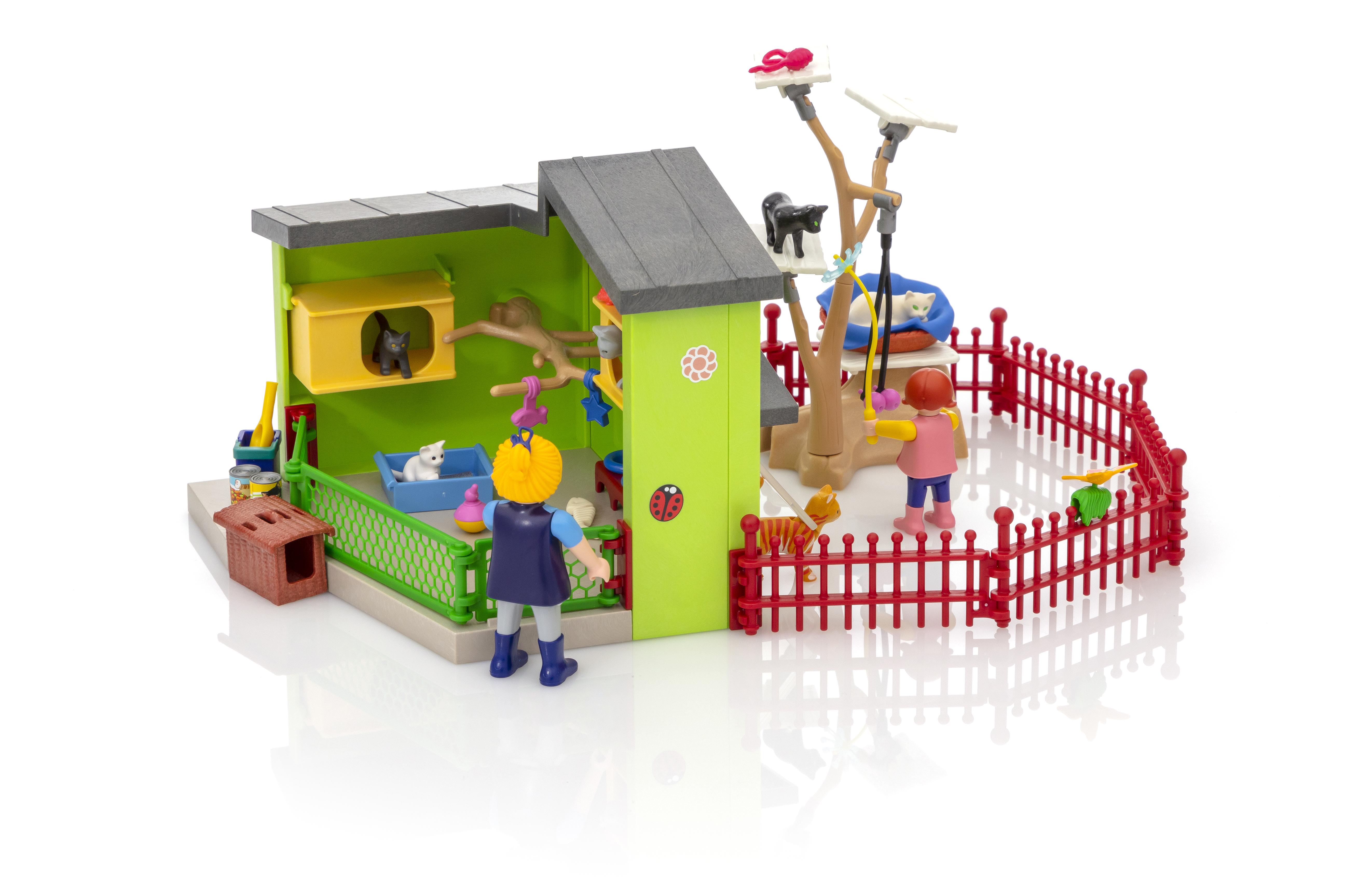 refugio para gatos playmobil