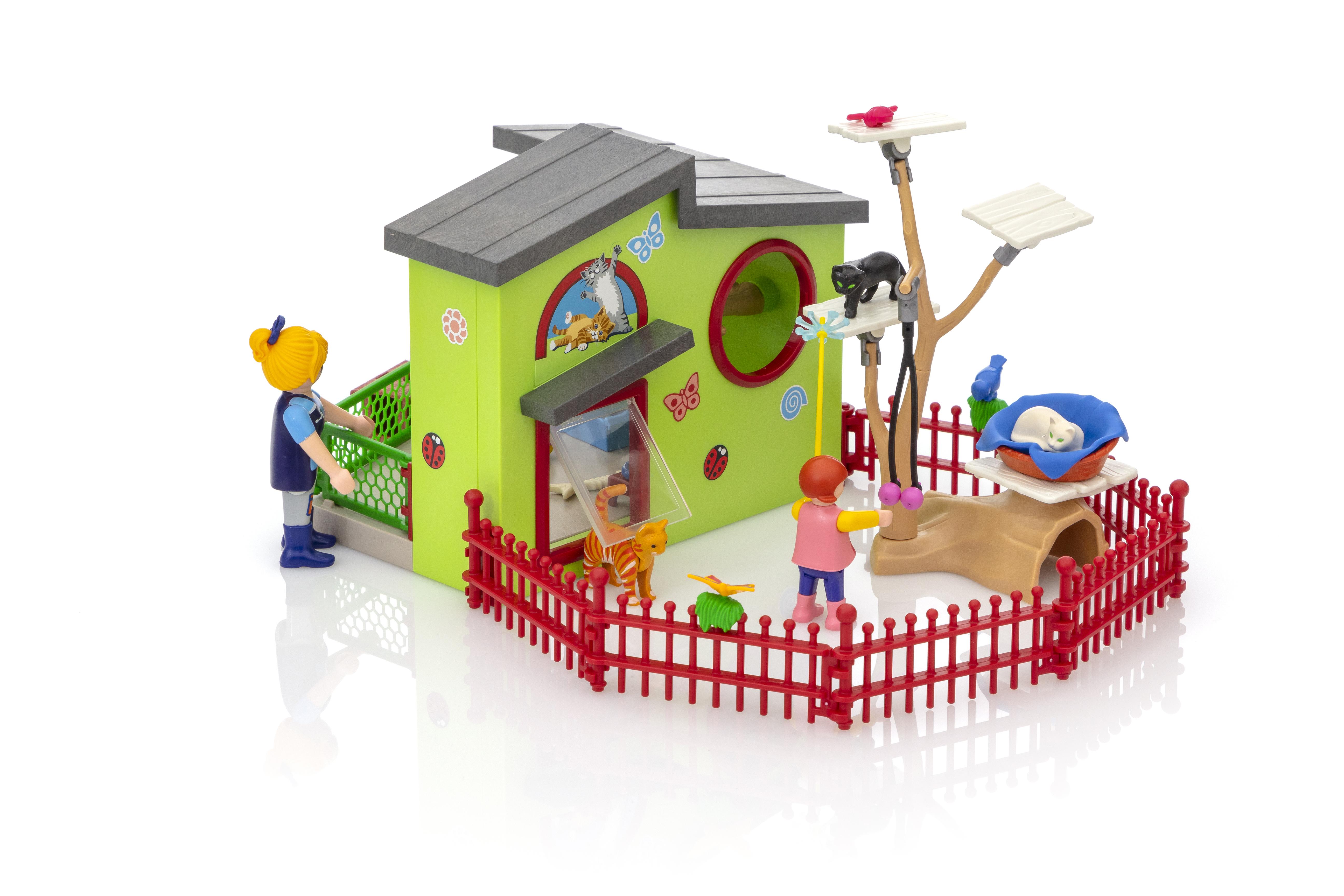 playmobil cats with kittens