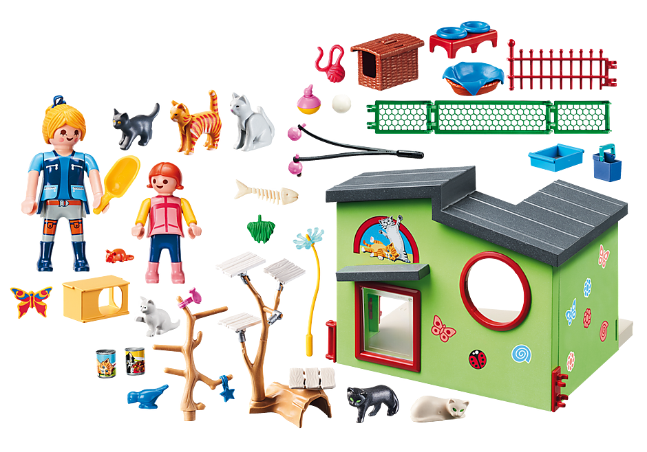 Purrfect Stay Cat Boarding 9276 Playmobil Usa