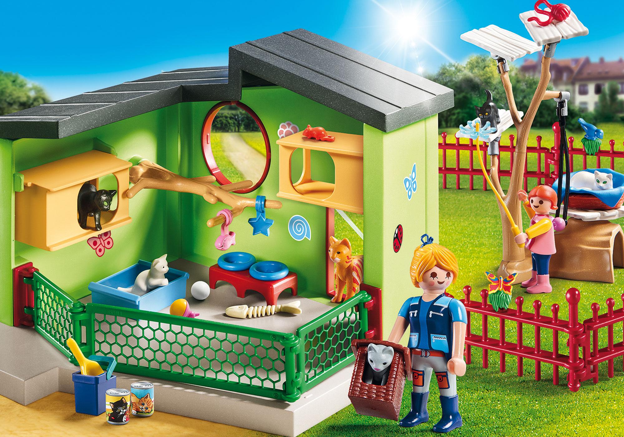 playmobil maison chat