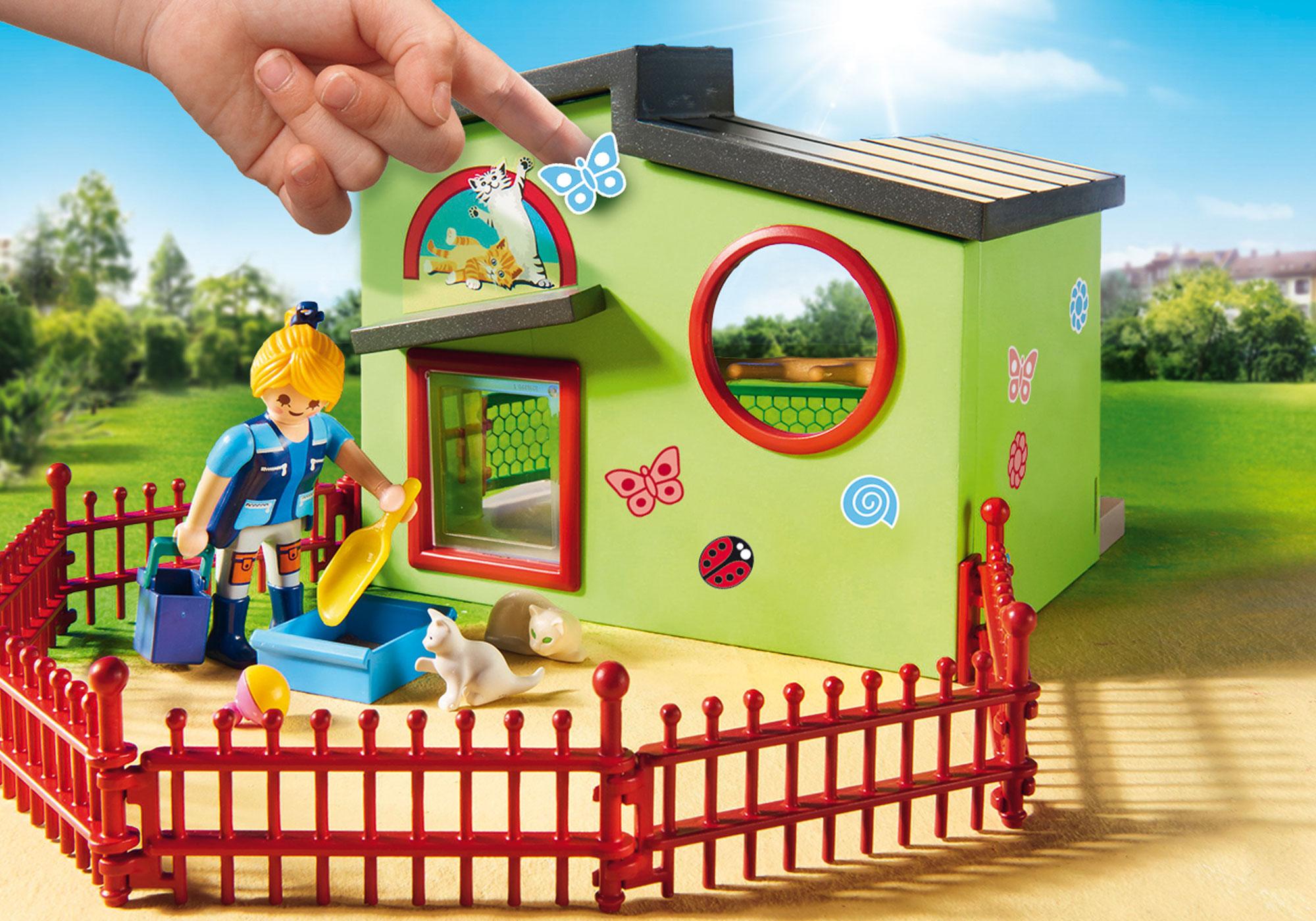 playmobil cats with kittens