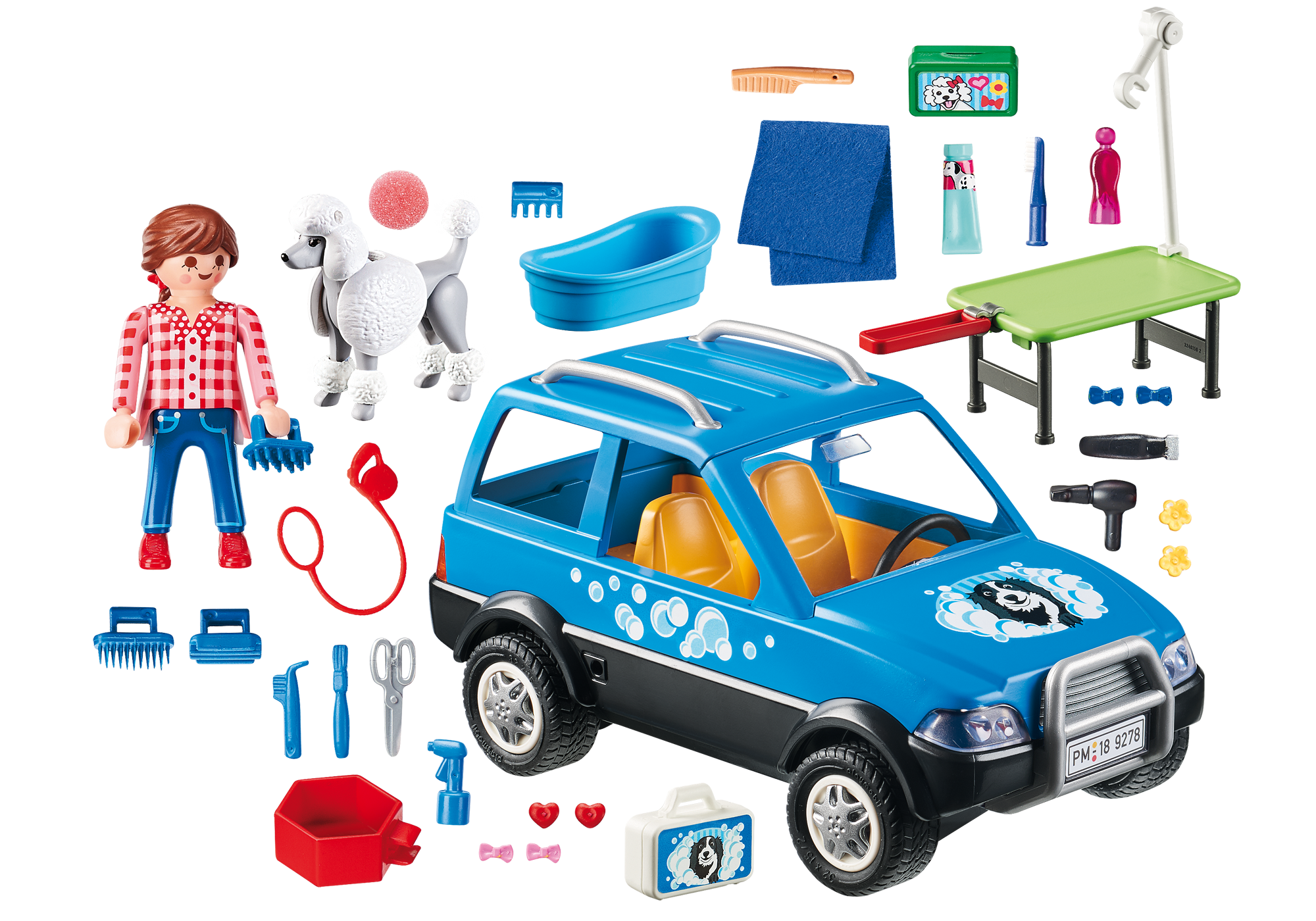 playmobil blue car