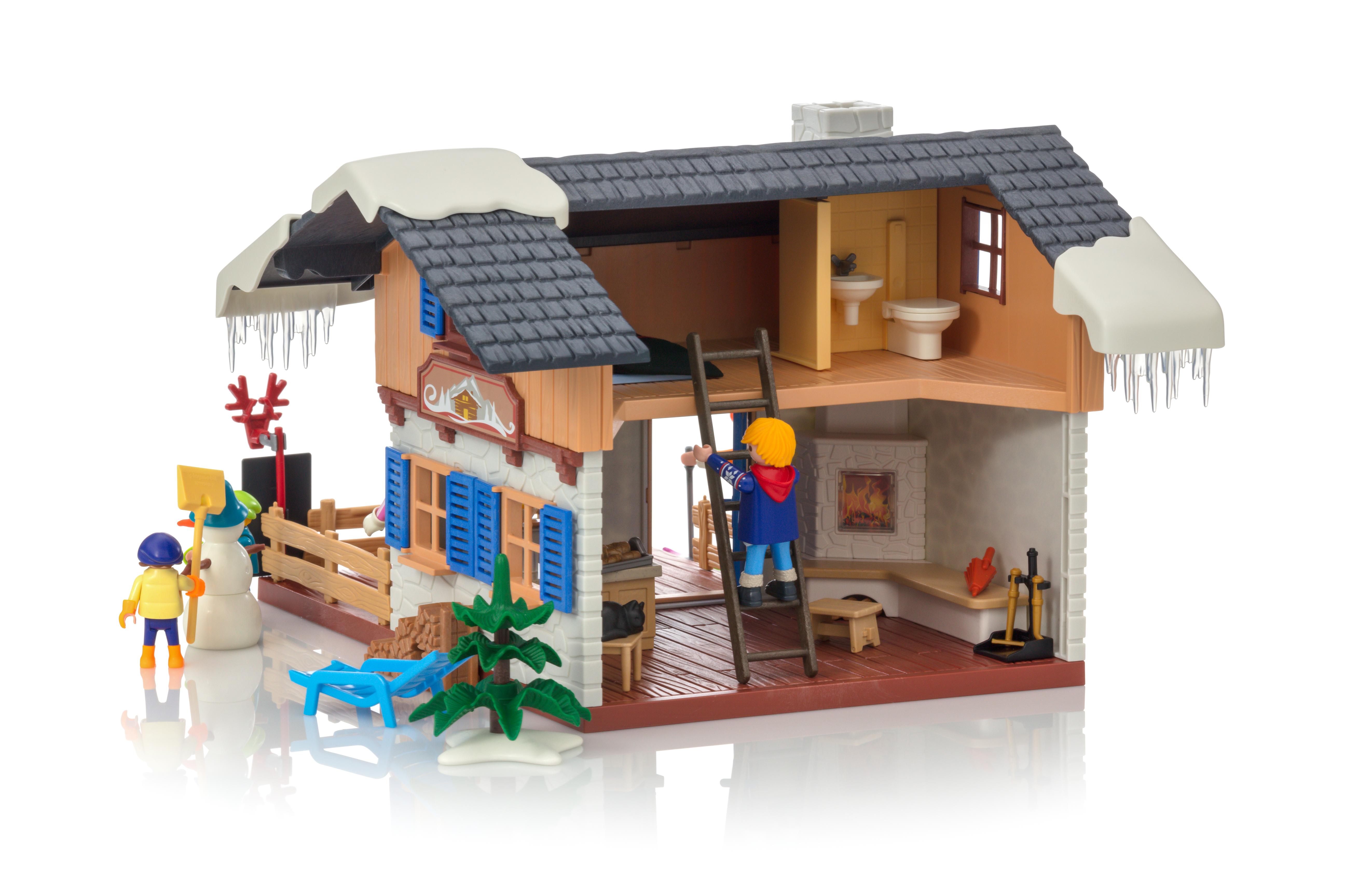 playmobil cabaña esqui