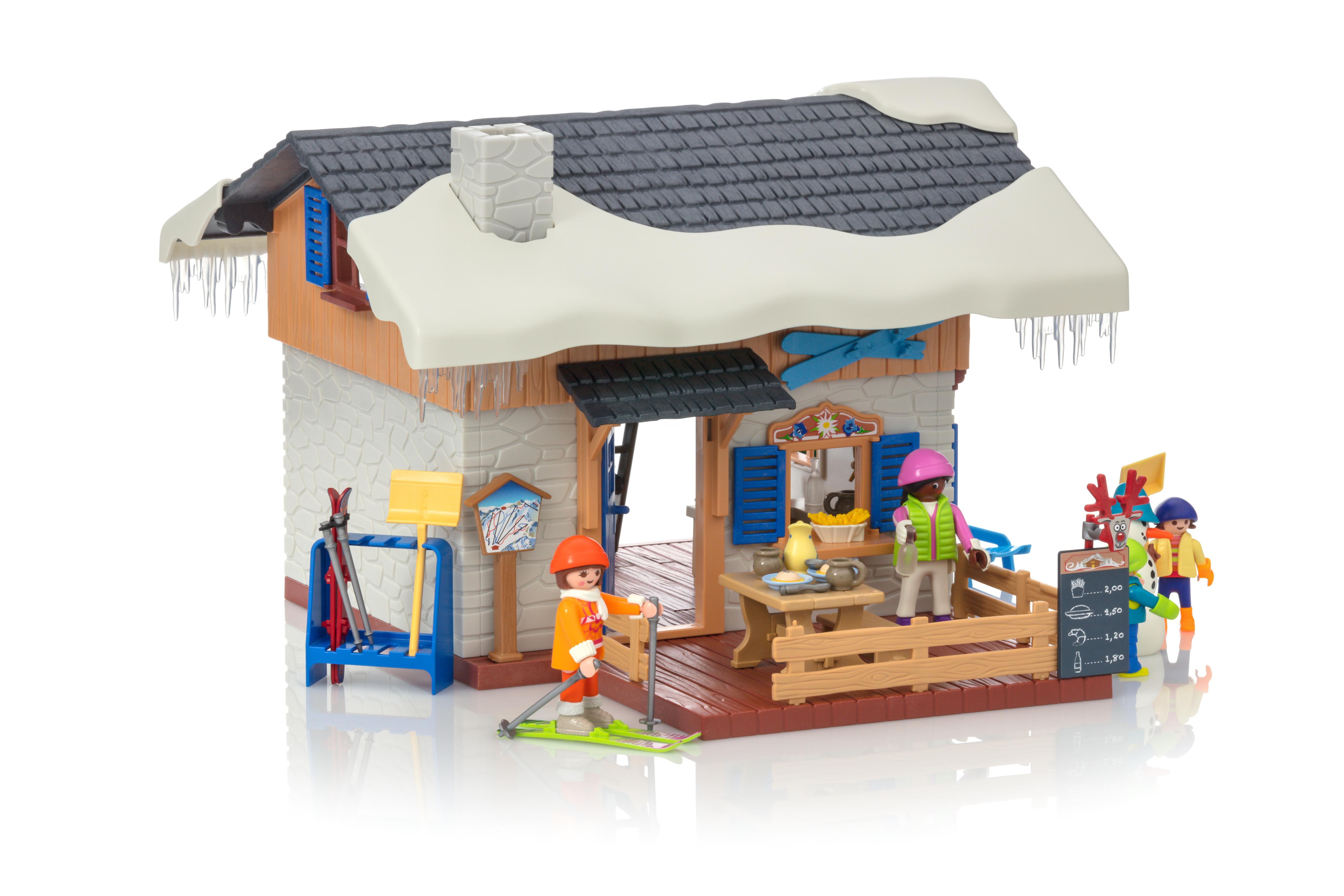 playmobil cabaña esqui