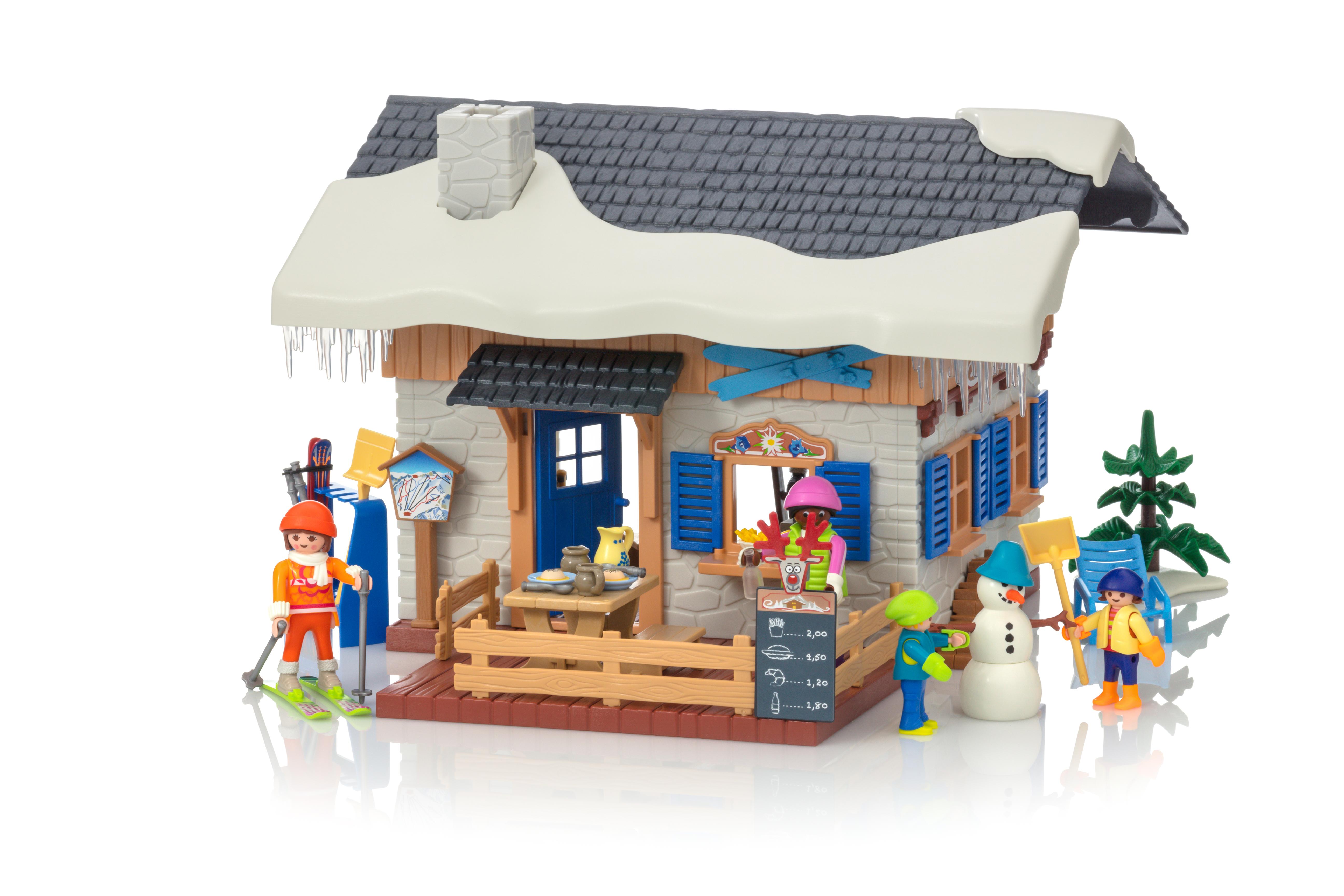 playmobil cabaña esqui