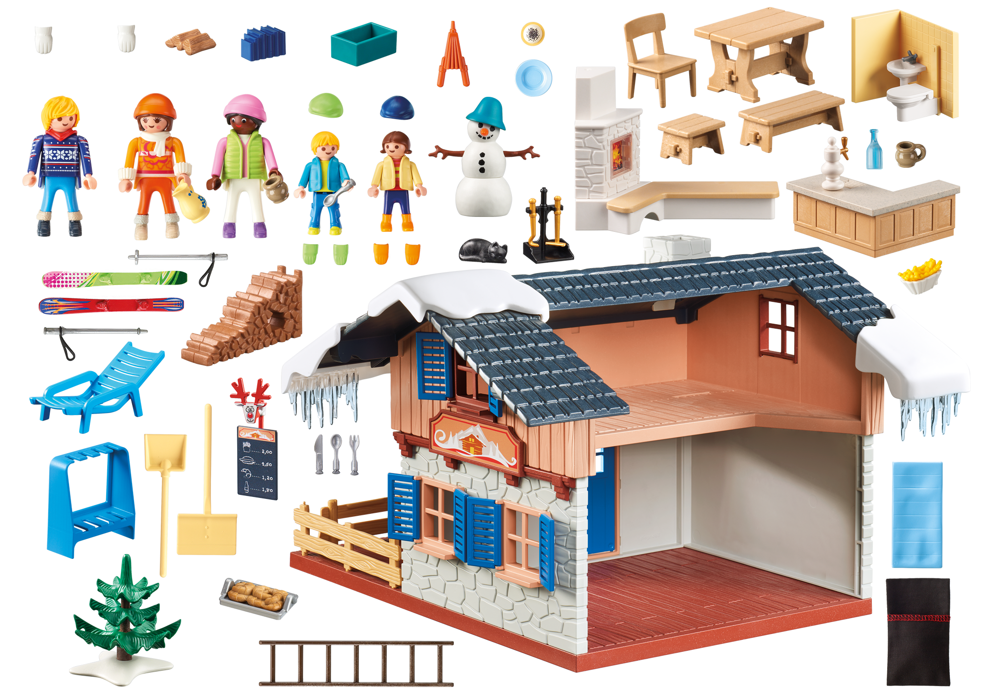 playmobil cabaña esqui