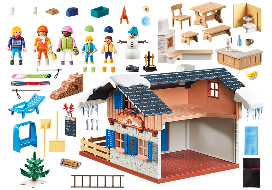 Chalet Avec Skieurs 9280 Playmobil France