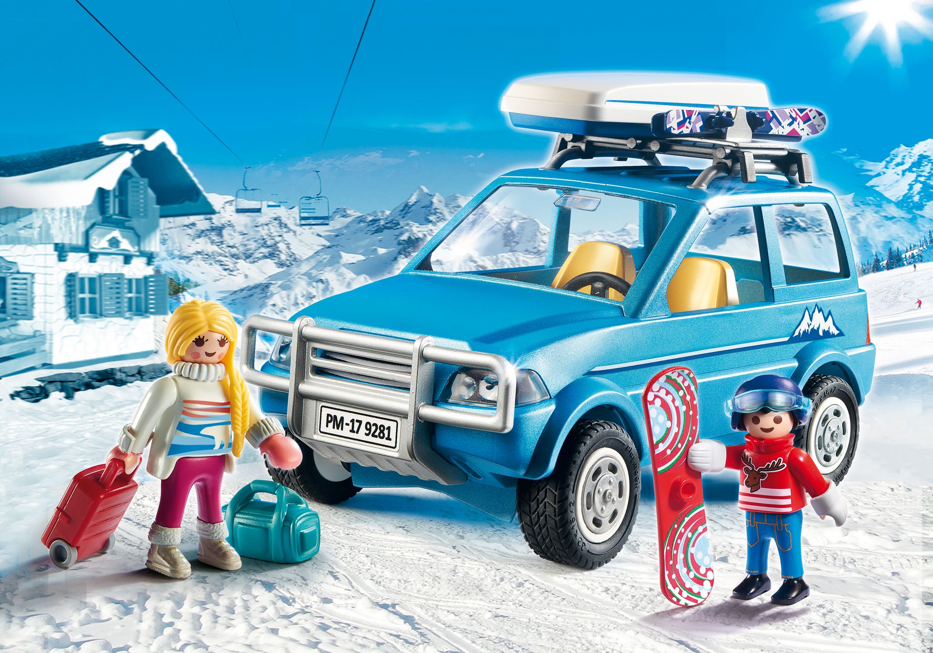 Playmobil 9286 woman practicing sports on snow new condition 